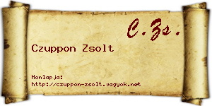 Czuppon Zsolt névjegykártya